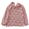 Camicia da bambina floreale a maniche lunghe in chiffon Top Primavera Autunno Abbigliamento Abbigliamento per bambini per conto di 2-7 anni 210625
