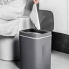 Intelligent papperskorgen kan automatisk säte skräp elektrisk avfall bin hem skräp för sovrum kök badrum sopor 210728