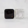 15g Amber Eye Cream Jar Bottle Empty Glass Lip Balm Container Cosmetic Sample Jars with Gold Cap