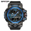 Oglądaj Waterproof Sports Watches Style Style Analogowe zegarki kwarcowe S-Shock