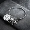 Pc/Lot Stainless Steel Charm Bracelet Pendants Bangle Gift For Women Jewelry Wire Expandable