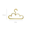 5PCS Nordic Gold Iron Mini Coat Hanger Cloud Shape Wall Hook Storage Arrangör Dekorationsverktyg för Barn Kid Kläder Klänning Handduk 210318