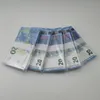 Confezione da 5 forniture per feste Film Banconote in denaro 5 10 20 50 Dollari Euro Realistici Bar giocattolo Oggetti di scena Copia valuta Finte billette 100 pz/paccoZK8G