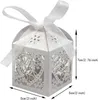 Favor Holders Laser Cut Heart Wedding Candy Box Banquet Présent les boîtes Sweetbox Party Favor Box