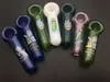 Heady tabaco mão colher de vidro tubos grosso pirex colher bongs queimadores de óleo prego tubo de fumo suporte adicionar logotipo do cliente