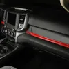 Red Center Console Decoration Strip ABS Interior Accessories For Dodge RAM 18-20 4PCS