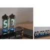 Desk & Table Clocks IV-11Creative Glass Gift IV11 Fluorescent Tube Clock VFD DIY Kit Boyfriend Analog Glow