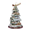 Muurstickers Kakuder Christmas Tree Rotating Sculpture Train Decor Pure Window Mural AdeSivo de Parede