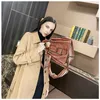 Moda Moda PU Bolsas de couro Bolsas de crossbody Vintage Balde ombro de feminino femme saco femme