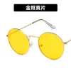 Vintage clássico metal redondo óculos de sol mulheres Pequeno Príncipe Retro Brand Vermelho Laranja Laranja Clear Óculos Senhoras Shades UV400