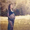 Maternity Fancy Lace Maternity Klänning Skytte Foto Sommarklänning Gravid Kvinnor Maternity Fotografi Props Maxi Klänningar G220309