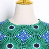 Elegant Print Hit Color Dress For Women O Neck Butterfly Sleeve High Waist Oversize Maxi Dresses Female Summer 210520