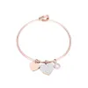 Rose Gold aço inoxidável pulseiras para mulheres charme de cristal fácil gancho pode abrir pulseiras pulseiras Bohemia meninas jóias presente 2020 q0719