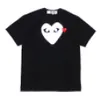 COM wholesale New Best Quality White CDG New HOLIDAY PLAY 1 T-shirt Black Red Striped Polka prompt