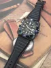 Orologio da uomo meccanico automatico con lunetta in ceramica Bell Aviation Sport Orologi subacquei Pelle nera Gomma impermeabile + orologi da polso