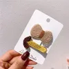 Herbst und Winter Neue Mode Süße Mädchen Kinder Bogen BB Clip Koreanische Einfache Nette Stricken Wolle Liebe Haarnadel Haar zubehör