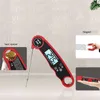 Professionelles digitales Fleischthermometer mit Hintergrundbeleuchtung, sofort ablesbar, zum Kochen von Speisen, Grillen, Räuchern und Frittieren in Öl