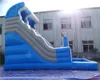 Uppblåsbar vatten Slide Bouncer Playhouse Kids Double Dolphin Theme Bouncy Slides With Flower