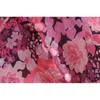 Romantico colletto con fiocco Camicia con stampa floreale rosa Camicia elegante donna monopetto a maniche lunghe Camicette dolci 210429