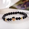 Tai chi natursten pärlor charm armband för män yin yang tillbehör kvinnors armband armband par armband vänner gåva