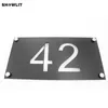 Power Coated Colore nero Indirizzo civico Numero Segno Targa Altri accessori per porte