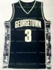 Maillot de basket-ball pour hommes Georgetown Hoyas College 3 Allen Iverson 33 Patrick Ewing University Good Ed