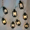 Corda de Luz de Garrafa de Kerosene LED Fairy Garland Lanterna String Bateria Luzes Alimentadas Guirlântes Exterieur Solaire Slinger Ao Ar Livre Y0712