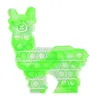 Llama Alpaca Kształt Push Bubble Popper Tie Dye Fidget Poo-It Finger Puzzle Silikonowe Cartoon Zabawki Zwierząt Zabawki Stresowe Relief gry Dzieci Baby Toy G50fh7l
