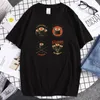 T-shirts T-shirts Japans Restaurant Sushi Print Printing T-shirt Trendy Casual T Shirts Crew Neck Loosetee Ademend Male