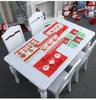 Tapis de Table du père noël, joli cadeau de noël, pour Table à manger, décoration de la maison, cadeaux de fête, nouvel an