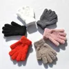 Warmom Coral Fleece Thicken Kids Handschoenen Winter Houd Warme Kinderen Baby Pluche harige Volle Vinger Mittens Zachte handschoenen voor 7-11years 211023