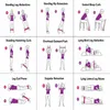 5st Yoga Resistance Bands Stretching Rubber Loop träning Fitnessutrustning styrka Träning Body Pilates 220216