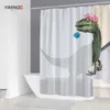 Yiming personnalisable dinosaure bain impression rideau de douche moisissure lavable salle de bain rideaux décoratifs avec crochet rideau de douche 210609