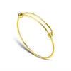 10 pçs / lote carência momentos pulseira pulseira 100% de aço inoxidável pulseiras de punho mulheres moda jóias fio cabo pulseira ajustável q0717