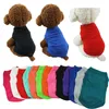 ПЭТ футболки летняя сплошная собака одежда одежда мода Topshirts жилет хлопчатобумажная одежда собаки щенка маленькие догистые собаки wll853