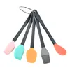 5PCS Silicone Spatula Set Heat-Resistant Non-Stick Silicone Utensils Set for Pastry Baking Kitchen Cooking Spatula Oil Brush