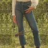 Jeans feminino clássico jeans calça -calça alta cintura bodycon rua longa casual 2021 chique bolsos elegantes calças retas calças femme