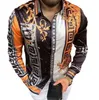 Tamanhos grandes 3XL Camisas masculinas casuais vintage Cardigan estampado manga comprida fino verão havaiano ajuste justo vários padrões roupas masculinas blusa