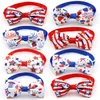 Dog Apparel 30 Pcs 4th Of July USA Independence Day Grooming Cat Bow Ties Red White Blue Accessories Pet Bowtie Necktie