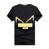 19s moda camiseta europa itália frança camisetas de alta qualidade hip-hop design de metal homens e mulheres casual algodão designer top246m