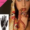 Professionell stor diy tottoo verktyg henna glitter tillfällig tatueringar klistermärke stencil spets rosa india blomma brud bröllop handkonst