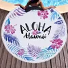 Toalha verão sunbath piscina natação banana palmeira impresso macio grande redondo redondo beach praia piquenique tabela tabela serviette bain
