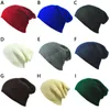 13 colori in lana cappello a maglia autunno inverno inverno caldo antivento per le donne uomini tendenza colore solido morbido elastico berretto cappelli casual cappello casual