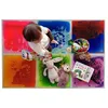 Art3D Liquid Sensory Floor Decoratieve tegels, 30x30cm vierkant, groen-geel, 1 tegel