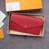 M61182 Empreint Leather Sarah Wallet Women Women Ebsossed Envelope Hasp 6 -секундные кошельки кошельки для карт цветов с коробкой 61182