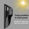 Bakey Solar зарядки PIR движения обнаружение беспроводной светодиодной ночной свет IP65 водонепроницаемый открытый двор балкона патио прогол - теплый серый