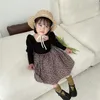 spring children's skirts girls floral chiffon pleated skirt baby girl cloth 210515