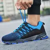 Men's Outdoor Hiking Shoes Climbing Sport Breathable Sneakers Men Tactical Hunting Trekking Shoes Summer Mesh Anti-skid TrainersF6 Black white