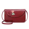 HBP Kvinnors One-Shoulder Bag Fashion Small Square Purse Tide Crossbody Girl's Flower Messenger Väskor