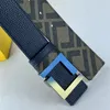 Fashion Big Buckle Genuine Leather Men Designer Belts For Womens Mens High Quality Reversible Belt Luxury Classic Letter Girdle